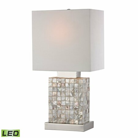 ELK SIGNATURE Sterling 17'' High 1-Light Table Lamp - Chrome - Includes LED Bulb 112-1155-LED
